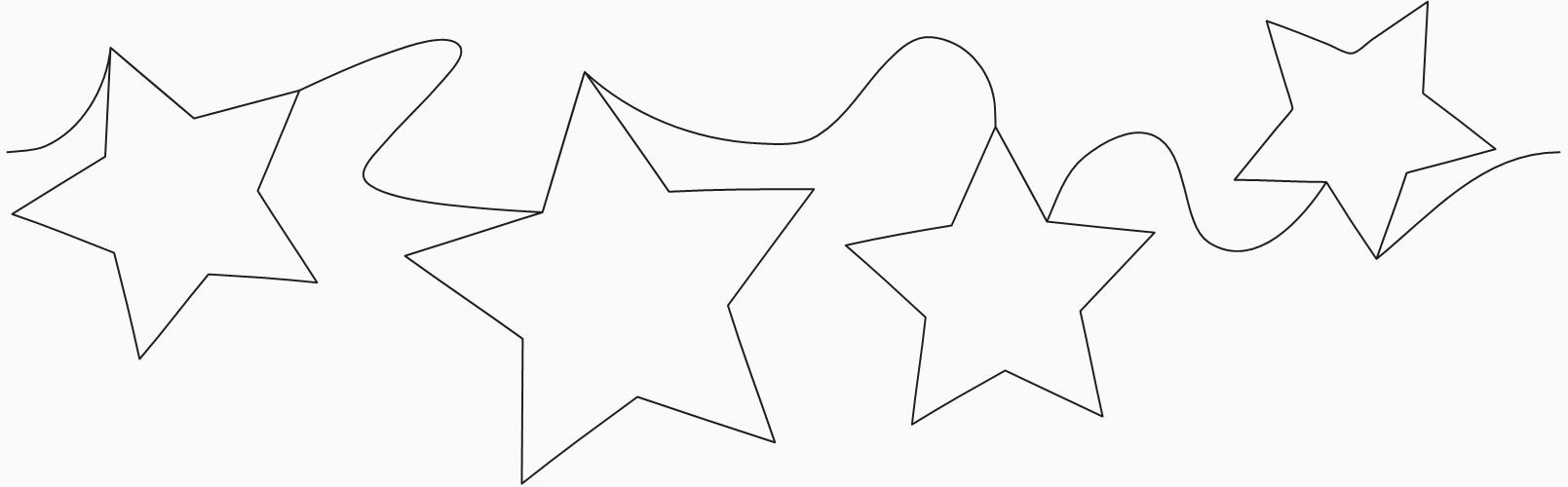 Tossed Stars Edge-to-Edge Design - Basic Stars | Quiltable | Jen Eskridge