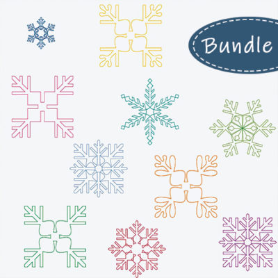 Snowflake Block Set | Quiltable | Linda Gosselin
