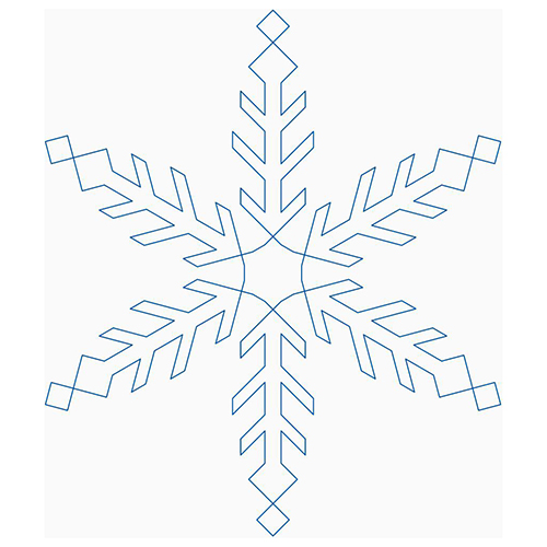 Snowflake Block 1 | Quiltable | Linda Gosselin