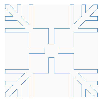 Snowflake Block 5 | Quiltable | Linda Gosselin