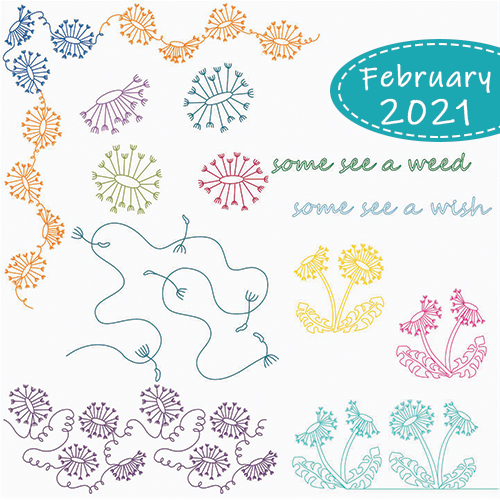 February 2021 Club Set: Up In The Air 29-Pieces | Cathie Zimmerman | Quiltable