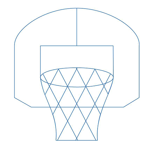 Basketball Hoop Block | Quiltable | Cathie Zimmerman