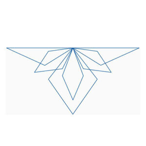 Diamonds Around Triangle Block | - Pro-Stitcher