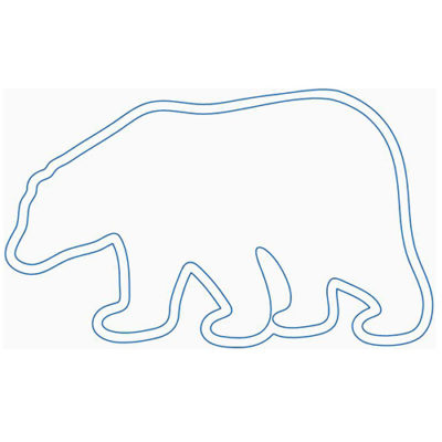 Polar Bear Block with Shadow by Martha Higdon | Quiltable