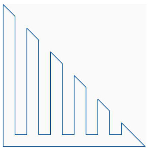 Modern Maze Triangle Block 1 | Quiltable