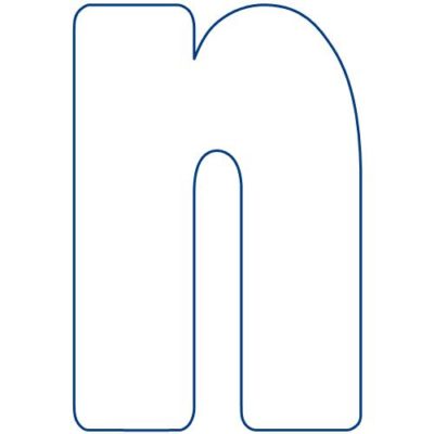 Banner Day Alphabet Lower Case n