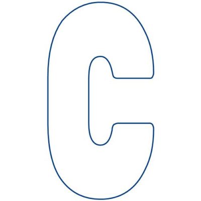 Banner Day Alphabet Upper Case C