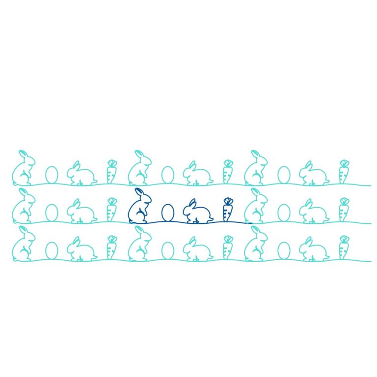 Spring Rabbits Border - Pro-Stitcher