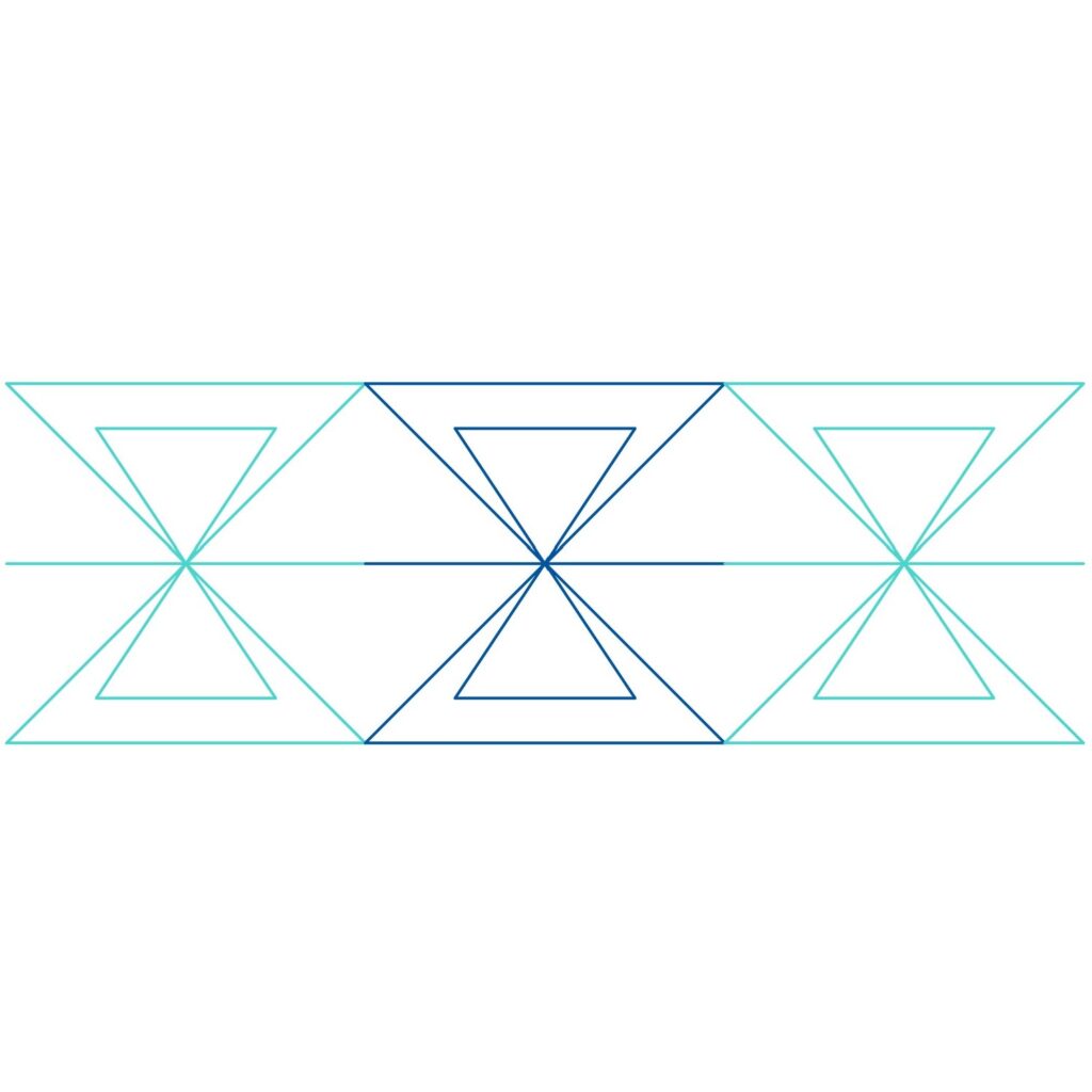 Triangle Stitching Texture Southwest Triangles Border - Pro-Stitcher